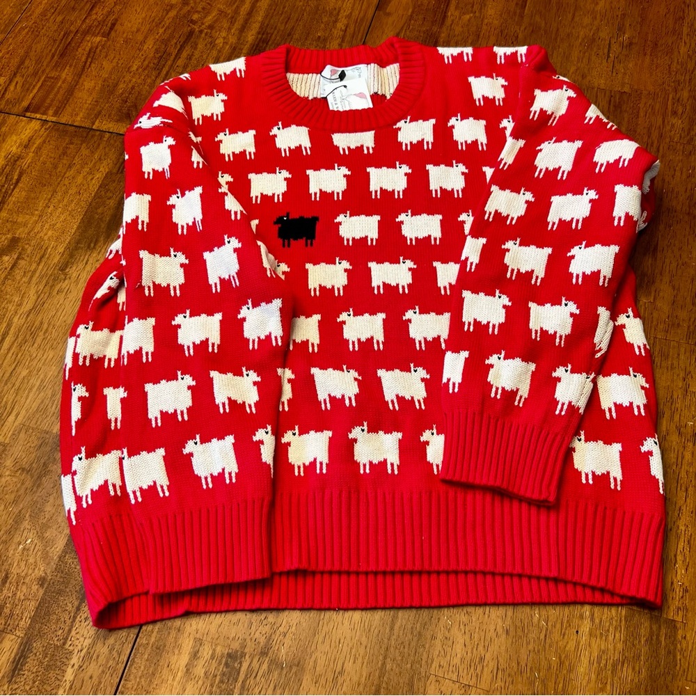 Rowing Blazers x Warm & Wonderful Women’s Diana Edition Sheep Sweater NWT XXL